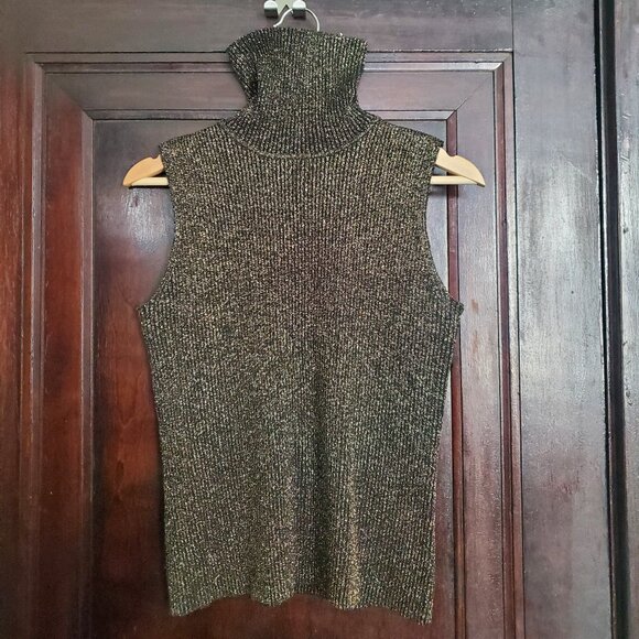 Vintage Raffaela silk and Lurex tank top - Picture 2 of 5